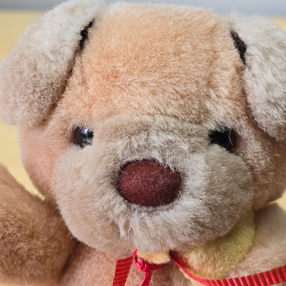 Vintage Russ Berrie Puppy Dog Plush Taffy Bone Stuffed Animal 5 Inch Toy - Picture 5 of 12